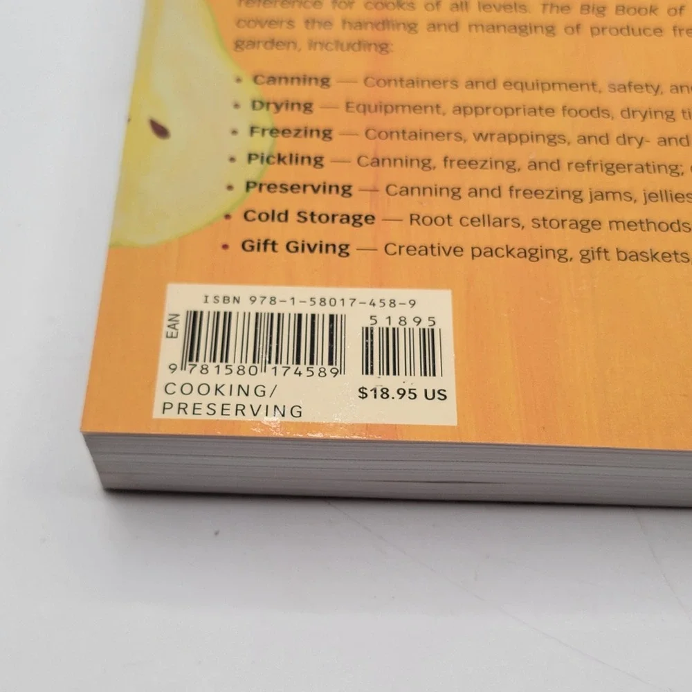 Carol Costenbader Preserving the Harvest Paperback Revised 150 Recipes Good